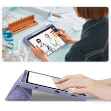 Tech-Protect SC Pen Hybrid Galaxy Tab A9, A11 8,7 colio violetinis marmuras Tech-Protect SC Pen Hybrid Galaxy Tab A9, A11 8,7 colio violetinis marmuras