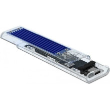 DELOCK išorinis korpusas M.2 USB 3.1 skaidrus