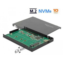 DELOCK išorinis korpusas 2,5 colio M.2 USB 3.1 juodas 42609