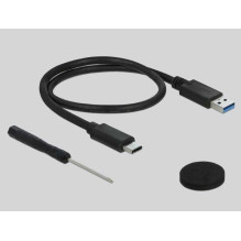 DELOCK External Enclosure 2.5" SATA USB 3.1 Black 42611 DELOCK External Enclosure 2.5" SATA USB 3.1 Black 42611