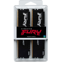 Kingston Fury Beast Juoda 2x32GB DDR5 6000MHZ DIMM KF560C36BBE2K2-64