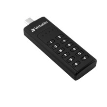 Verbatim 128GB Saugi klaviatūra USB 3.2 Juoda Verbatim 128GB Saugi klaviatūra USB 3.2 Juoda