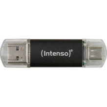 Intenso 32 GB Intenso USB A tipo / C tipo – 3,2, juodas Intenso 32 GB Intenso USB A tipo / C tipo – 3,2, juodas