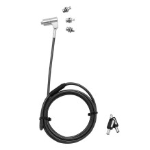DICOTA Universali apsaugos spyna 3 2m Juoda / pilka
