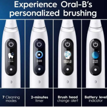 Oral-B iO9S Baltas alabastras Oral-B iO9S Baltas alabastras