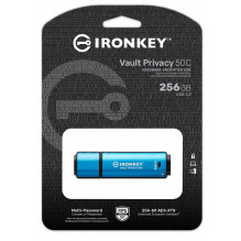 Kingston 256GB IronKey Vault Privacy 50 USB 3.2 Blue Kingston 256GB IronKey Vault Privacy 50 USB 3.2 Blue