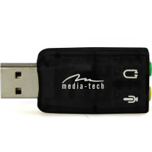 Media-Tech MT5101 garso plokštė Virtu 5.1 USB Media-Tech MT5101 garso plokštė Virtu 5.1 USB