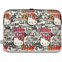 HELLO KITTY Užtrauktuku užsegamos PU etiketės Grafiti 14" smėlio spalvos HELLO KITTY Užtrauktuku užsegamos PU etiketės Grafiti 14" smėlio spalvos