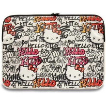 HELLO KITTY Užtrauktuku užsegamos PU etiketės Grafiti 14" smėlio spalvos HELLO KITTY Užtrauktuku užsegamos PU etiketės Grafiti 14" smėlio spalvos