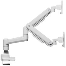 EQUIP 650183 17"-35" Heavy-Duty Dual Monitor Desk Mount Bracket, White