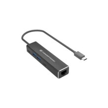 Conceptronic Hub USB-C – RJ45 1Gbe juoda