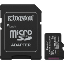 „Kingston Canvas Select Plus“ 1 TB microSDXC 10 klasės UHS-I atmintis, SDCS3 / 1 TB „Kingston Canvas Select Plus“ 1 TB microSDXC 10 klasės UHS-I atmintis, SDCS3 / 1 TB