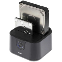 Deltaco MAP-GD35U3 USB 3.0 Dviguba prijungimo stotelė 2,5 ir 3,5 colių SATA diskams Deltaco MAP-GD35U3 USB 3.0 Dviguba prijungimo stotelė 2,5 ir 3,5 colių SATA diskams