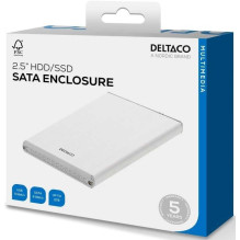 Deltaco MAP-GD29U3 išorinis korpusas, skirtas 1x2.5, SATA 6Gb / s USB 3.0 Silver