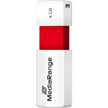 MediaRange 4 GB MR970 USB Type-A 2.0 White / Red