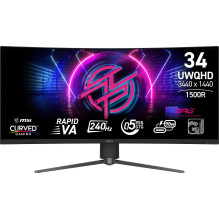 MSI MPG 346CQRF X24 34 colių greitas VA 21 :9 lenktas MSI MPG 346CQRF X24 34 colių greitas VA 21 :9 lenktas