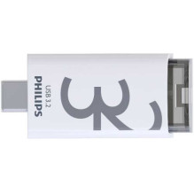 Philips 32GB USB-C 3.2 „Click“ Balta / Pilka FM32FD175B / 00