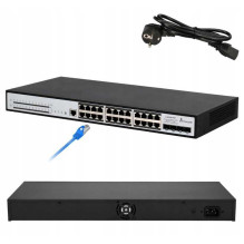 Extralink Switch PoE 24x PORT PoE Chiron Pro SFP+ L3 370W
