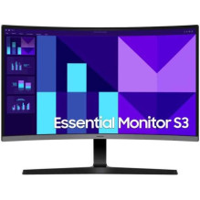 „Samsung Essential S3 LS27D392GAUXEN“ 27 colių VA 16:9 lenktas monitorius „Samsung Essential S3 LS27D392GAUXEN“ 27 colių VA 16:9 lenktas monitorius