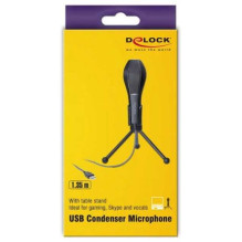 DELOCK USB kondensatorinis mikrofonas (65939) juodas DELOCK USB kondensatorinis mikrofonas (65939) juodas