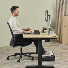 Fellowes 100142565 Breyta Palm Wrist Rest Black
