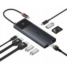 Baseus Hub Metal Gleam II 10in1 Pilka Baseus Hub Metal Gleam II 10in1 Pilka