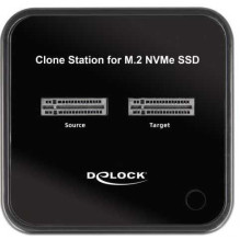 DELOCK prijungimo stotelė, skirta 2 x M.2 NVMe PCIe SSD diskams su klonu DELOCK prijungimo stotelė, skirta 2 x M.2 NVMe PCIe SSD diskams su klonu