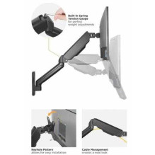EQUIP 650138 17"-32" Dual Monitor Wall-Mounted Bracket EQUIP 650138 17"-32" Dual Monitor Wall-Mounted Bracket