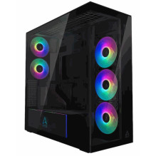 Arctic Arctic Xtender (juodas) veidrodinis juodas langas su vertikaliu GPU Arctic Arctic Xtender (juodas) veidrodinis juodas langas su vertikaliu GPU