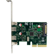 Conceptronic EMRICK13G 2-Port USB 3.2 2-os kartos C tipo PCIe plokštė Conceptronic EMRICK13G 2-Port USB 3.2 2-os kartos C tipo PCIe plokštė
