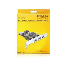 DELOCK 89301 PCIe USB 3.0 3x išor. + 1x vidinis.
