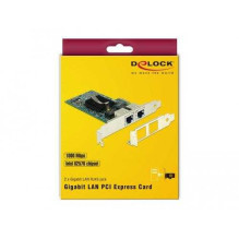 DELOCK 89944 PCIe Card 2x Gigabit LAN Network Adapter