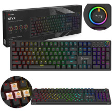 Savio Styx Outemu Peach Silent (EN / US) Juoda Savio Styx Outemu Peach Silent (EN / US) Juoda