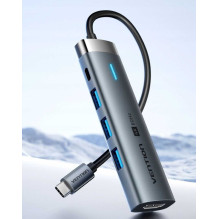 Vention TGMHB USB-C 100W PD Silver Vention TGMHB USB-C 100W PD Silver