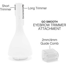 Rio SHTR-EU / 1.3 Go Smooth 4-In-1 moteriškas skustuvas ir bikinio zonos kirptuvas, baltas