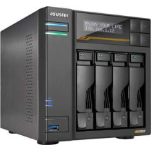 Asustor Lockerstor 4 Gen3 AS6804T 4-Bay Juoda Asustor Lockerstor 4 Gen3 AS6804T 4-Bay Juoda