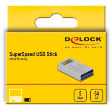DELOCK 64GB „SuperSpeed“ USB 3.2 Silver DELOCK 64GB „SuperSpeed“ USB 3.2 Silver