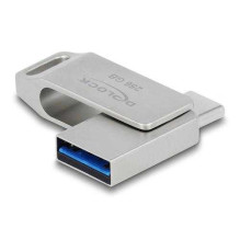 DELOCK 256GB USB-A / C 54008 pilkas