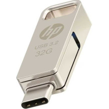 HP 32GB x206C USB-C 3.2 HPFD206C-A-32 sidabrinė