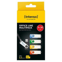 Intenso 16GB Biuro linijos USB-A 3.2 3543575 5pcs Intenso 16GB Biuro linijos USB-A 3.2 3543575 5pcs