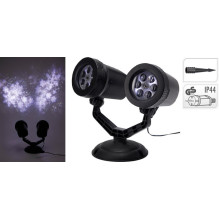 Projector "Snowflakes" Double, 8 LED, black