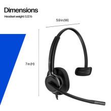 HP Poly Mission 415 Headset - Mission 400 Series - On-Ear - Wired - Active Noise Cancellation - USB-A, USB-C - Black - C HP Poly Mission 415 Headset - Mission 400 Series - On-Ear - Wired - Active Noise Cancellation - USB-A, USB-C - Black - C