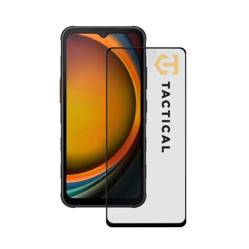 Taktinis - Taktinis stiklinis apsauginis dėklas 5D, skirtas „Samsung Galaxy Xcover 7“, juodas