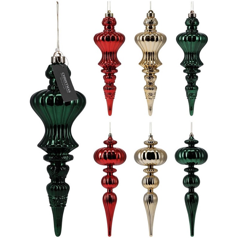Christmas Tree toy AKP201500, gold / red / green, 30 cm