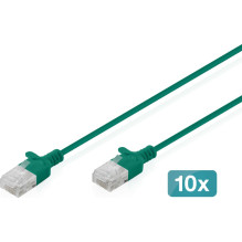 Digitus Patchcord Slim Cat.6 U / UTP LSZH 5m Green 10 pcs. (DK-1618-050S-G-10) Digitus Patchcord Slim Cat.6 U / UTP LSZH 5m Green 10 pcs. (DK-1618-050S-G-10)