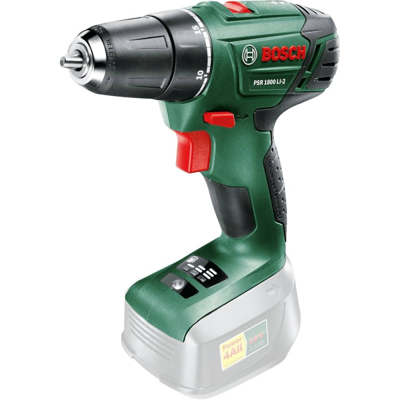 Akumuliatorinis gręžtuvas Bosch PSR 1800 LI-2, solo