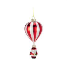 Christmas Tree toy ABR221070, white / red, glass