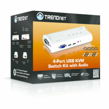 4 PORT USB KVM SWITCH TRENDnet (TK-409K) - Z010284 4 PORT USB KVM SWITCH TRENDnet (TK-409K) - Z010284