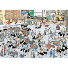 Dėlionė - Jumbo Jan van Haasteren Der Vieh-Markt 1000 Detalių 370x275x70 mm Dėlionė - Jumbo Jan van Haasteren Der Vieh-Markt 1000 Detalių 370x275x70 mm