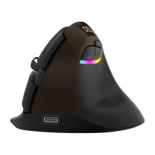 Ergonomiška Pelė - Delux M618 Mini Gold, USB / "Bluetooth" / 2,4G, 4 DPI Lygiai, 1 000 mAh, Auksinė